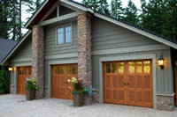 wooden garage doors